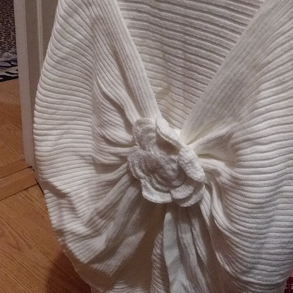 Wrap Shawl Shrug White